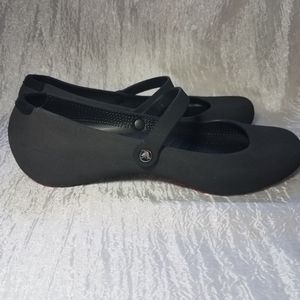 CROCS Mary Jane Style Suede Shoes SZ 11